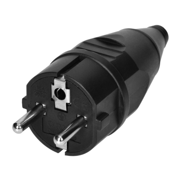 ORNO OR-AE-13256 – wtyczka warsztatowa Uni-Schuko 2P+Z | 16A | 230V | rozbieralna i odporna